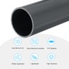QUARKZMAN PVC Pipe Round Hard 45.2mm ID 50mm OD 20cm/8"