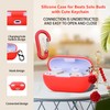 Case for Beats Solo Buds Case Cover with Flower Keychain,