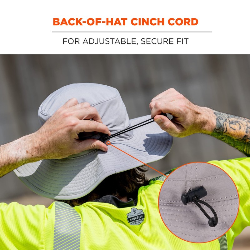 Ergodyne Standard Cooling Bucket Hat, Gray