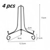 Black Iron Picture Frame Stand, 4 PCS 6 Inch Adjustable