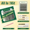 KEYYOULASH DIY Lash Extension Kit 120pcs 8-18MIX Lash Clusters Eyelash