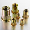 Wensilon Rivet Nut 1/2-13UNC 20Pcs Yellow Zinc Plated Finish Flat