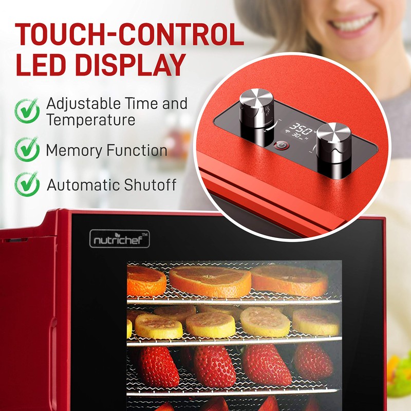 Electric Countertop Food Dehydrator Machine - 350-Watt Premium Multi-Tier Meat