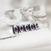  Eye-catching purple handmade nail tips - Long round /