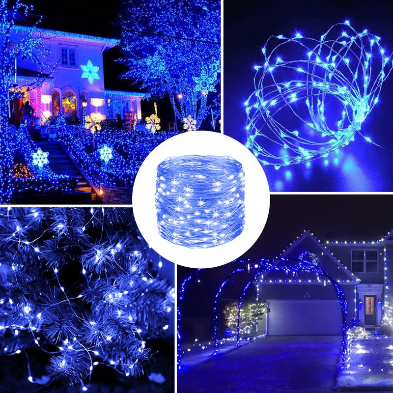 litogo 12m 120 Solar Garden Lights,2 Pack Solar String Lights