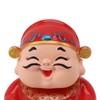 Cai Shen Statue Solar Power Shaking Head Vivid Decorative Chinese