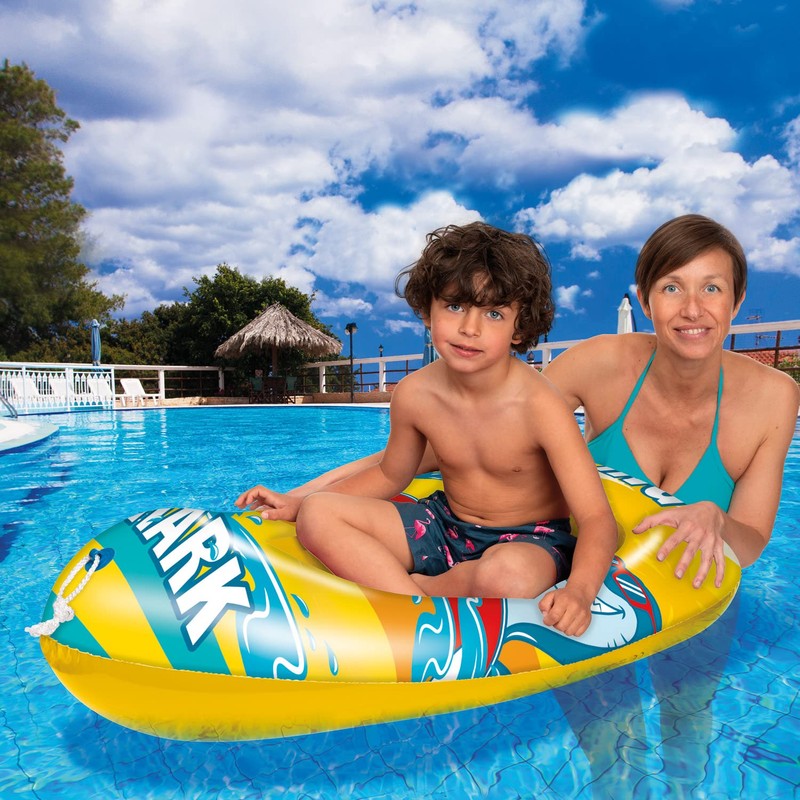 Mondo Toys Surfing Shark Boat - Inflatable Base Dinghy for