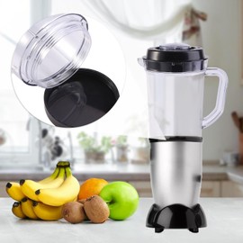 Alvinlite Juicer Blender Pitcher Cups Replacement Parts for Magic Bullet, 33.81Oz Plastic Milk Fruit Vegetable Mixer Accessories Mugs with Handle Fit for 250W Magic Bullet Personal Blender