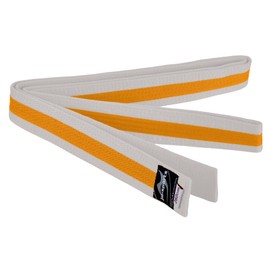 Ju-Sports Budogürtel Belt, WeiXfffd/Gelb/WeiXfffd, 240