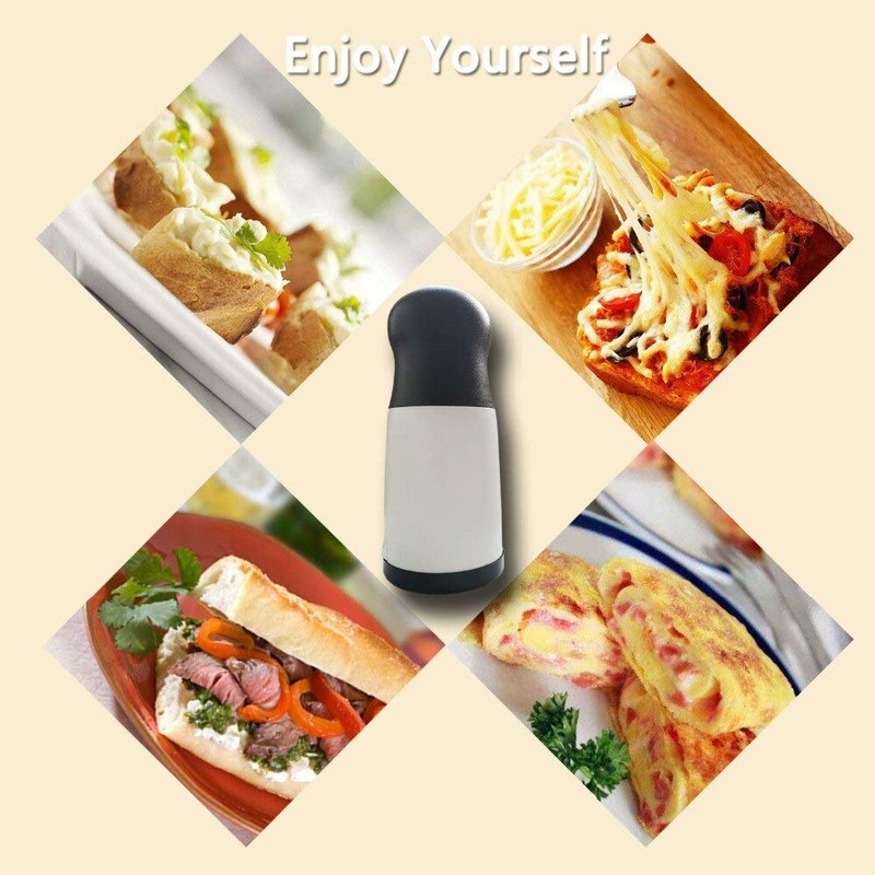 Qisong Stainless Steel Cheese Slicer with 2 Blades for Grating