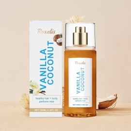 Vanilla Coconut Body Perfume Spray – Refreshing & Romantic Fragrance, Portable Scent Mist, Perfect Valentine’s Day Gift