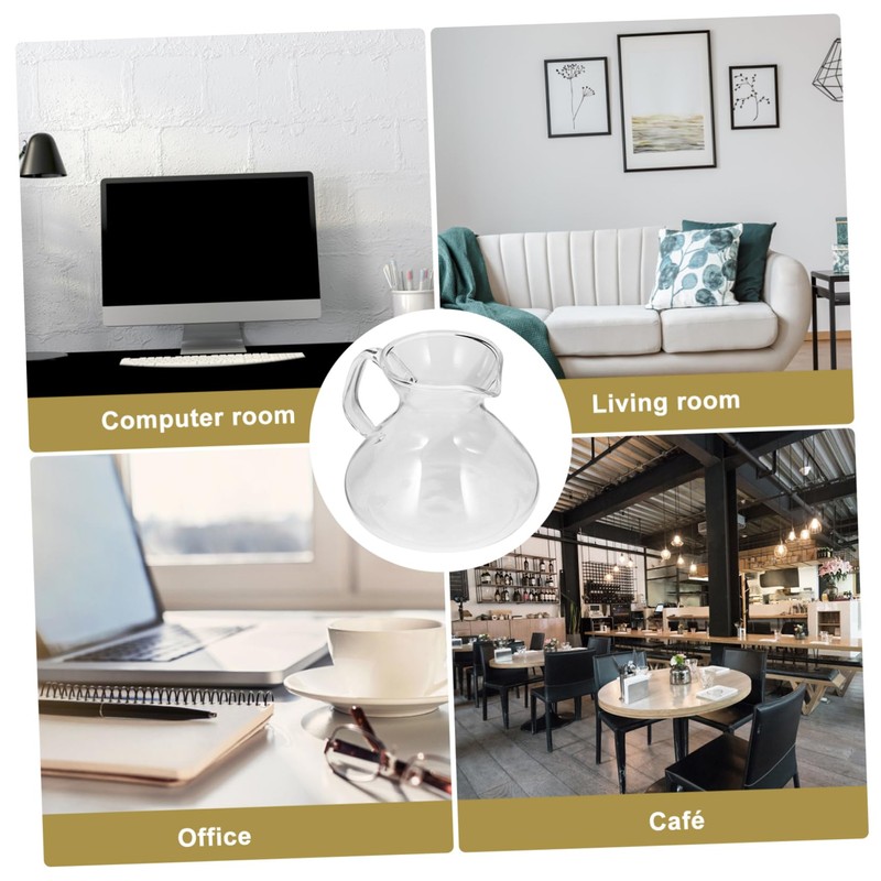 Alipis Versatile Glass Coffee Pot 300ml Heat Cold Resistant Stylish