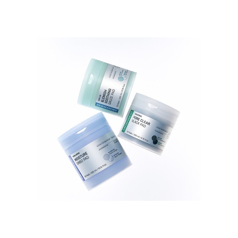 [2EA] Dermatory Toner Pads (Salicylic / Cica PDRN / Hyaluronic