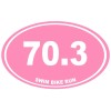 PopArt 70.3 Sticker Decal Pink triathlon running marathon