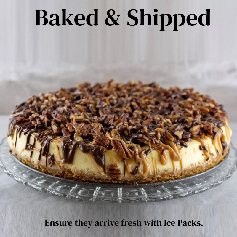 ANDY ANAND CHOCOLATIER Turtle Cheesecake 9" with Chocolate Chip &