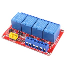 AEDIKO DC 12V Relay Module 4 Channel Relay Board Shield with Optocoupler Isolation Suport High/Low Level Trigger
