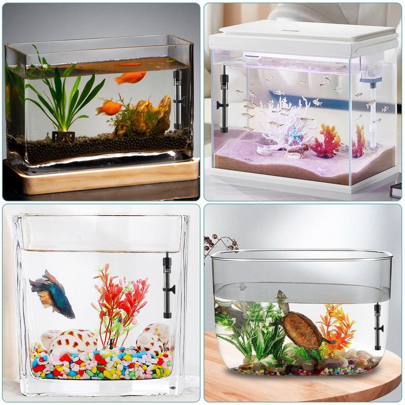 PYPABL Super Mini Aquarium Heater 15W 25W 35W, Submersible Nano