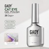Green Cat Eye Gel Nail Polish, 16ml Holographic Glitter Gel