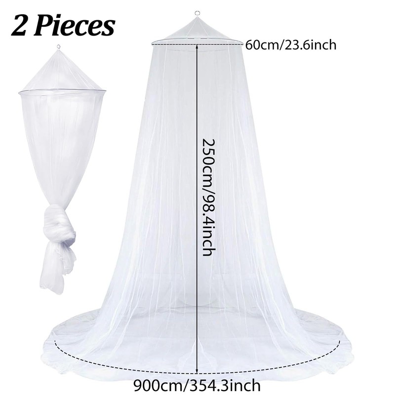 HOOPOE Mosquito Net Bed Travel, Pack of 2 Canopy Bed