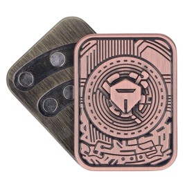 Magnetic Metal Fidget Toys, Metal Poker Push Card Fidget Slider Stress Relief Toy, Men’s EDC Toy Fidget Toy Haptic Coin, Office Desk Toys Gifts for Boyfriend and Father