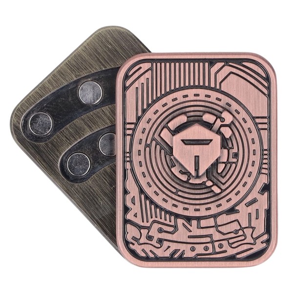 Magnetic Metal Fidget Toys, Metal Poker Push Card Fidget Slider