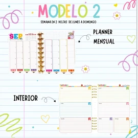 Agenda Escolar Maestros Personalizada 2026- 2027 Modelo 2