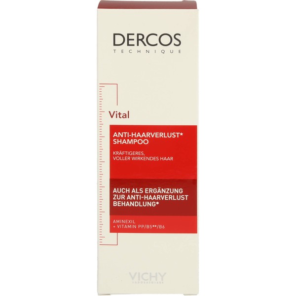 VICHY Dercos Vital bei Haarausfall Shampoo, 200 ml Shampoo