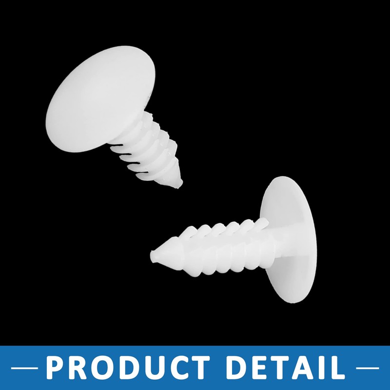 A ABSOPRO Bolt Rivets 5mm Hole Dia Fastener Clips Plastic