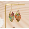 Wovanoo Natural Stone Earrings Multishape Dangle Drop Earrings Boho Stone