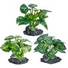 Ameliade Aquarium Plants Fish Tank Decorations Betta Silk Leaf Pad