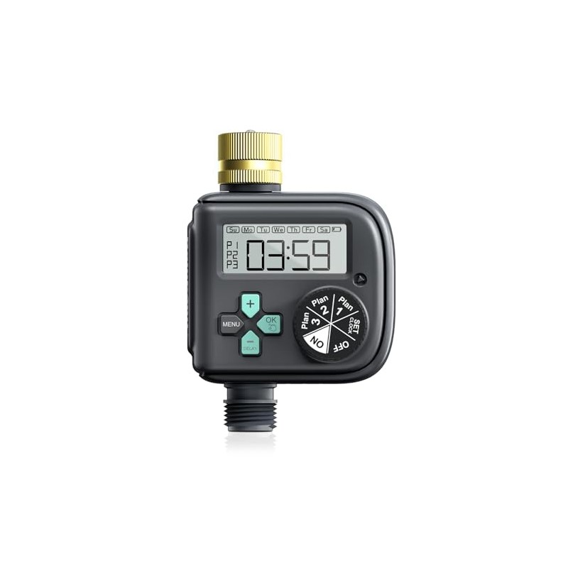 RAINPOINT Sprinkler Timer with Brass Inlet, Water Hose Timer with
