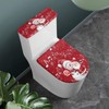 Hresuewn Snowman Toilet Lid Cover Tank Lid Cover Stretchable Stylish