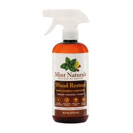 Natural Wood Cleaner & Furniture Conditioner – Plant-Based Polish Formula That Helps Clean & Protect Wood Surfaces, 16 oz – Made in USA