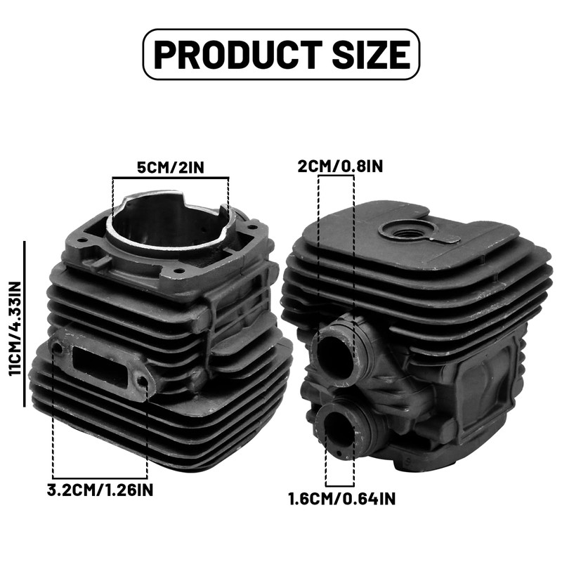 Vkinman 4238 020 1202 50mm Cylinder Piston Gaskets Kit, Replacement