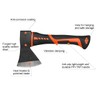 ZUZUAN Chopping Axe,10”Camping Outdoor Hatchet for Wood Splitting and Kindling,