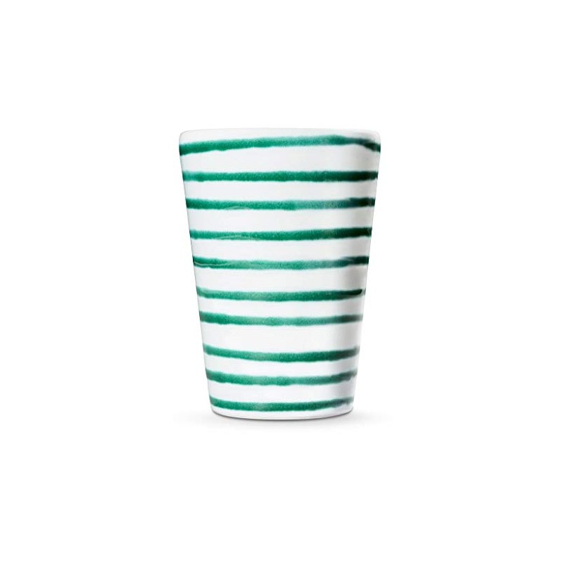 GMUNDNER KERAMIK Drinking Cup Capacity: 0.28 Litres Green Flamed Crockery