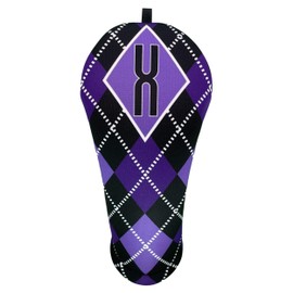Women's Purple & Black Fairway Club Headcover Handmade by BeeJos