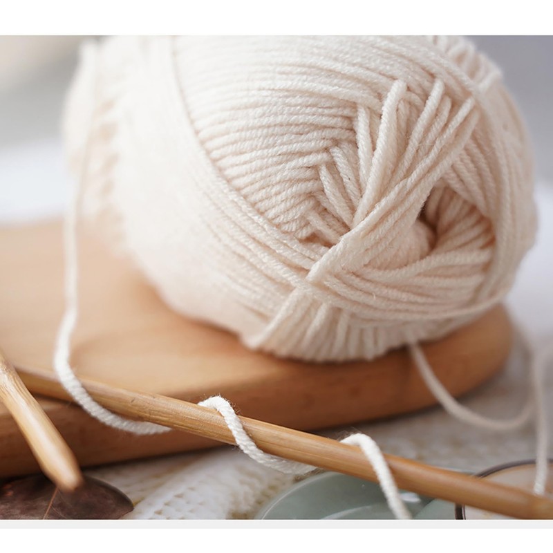 RYNJ JIASIYAHE Wool Yarn, 100% Wool Yarn for Knitting- Yarn