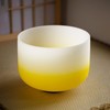 Hye-eun 10inch 432hz E Note Gradient Yellow Quartz Crystal Singing