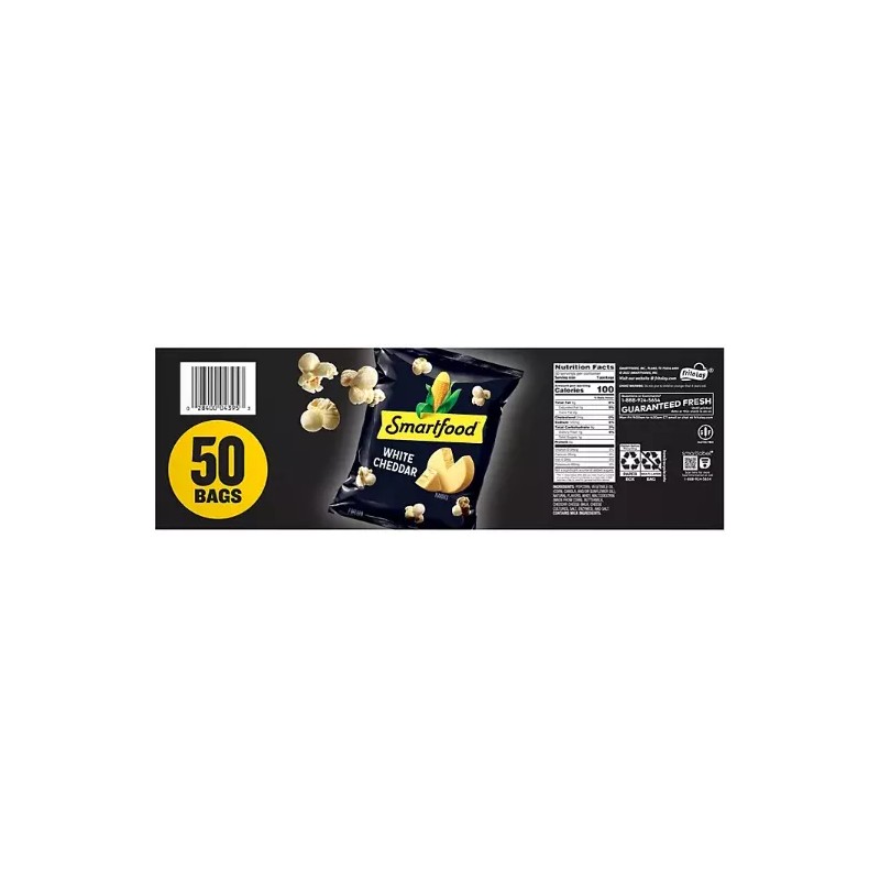 White Smartfood White Cheddar Cheese Popcorn (0.625 oz., 50 pk.)