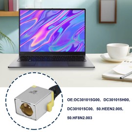 ECSiNG 2 x DC Power Jack Port Compatible with Acer Aspire 3 A315-42 A315-42G A315-54 A315-54K A315-56 A315-56-53E3 OE DC301015G00 DC301015H00 DC301010 10101015C00 50.HEEN2.005 50.HF8N2.003 Laptop DC