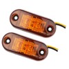 ULTECHNOVO 2pcs Yellow Led Rear Light for Trucks and Trailers
