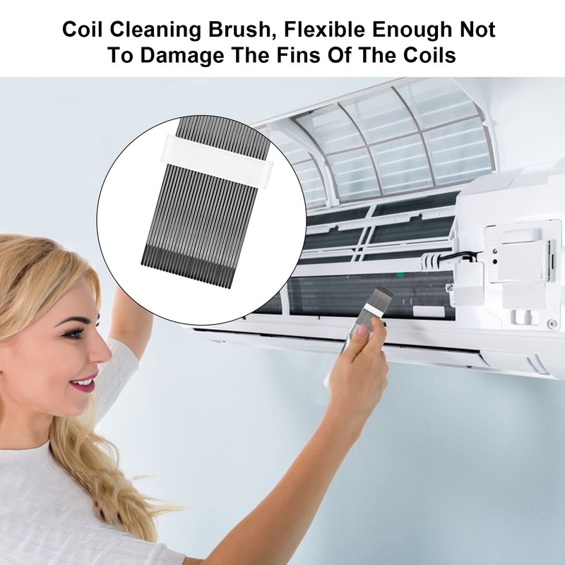 Condenser Cleaning Comb, 2 Pieces Air Conditioning Condenser Fin Comb,
