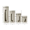 Home Basics Retro Kitchen Canisters For Countertop (3 Piece Set)