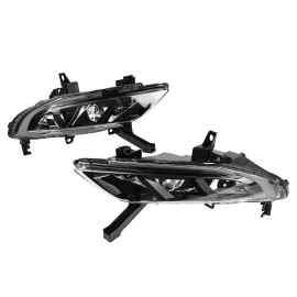 YLT Auto Left & Right Front Fog Light Driving Lamp W/Bulbs For 2016-2018 Nissan Maxima
