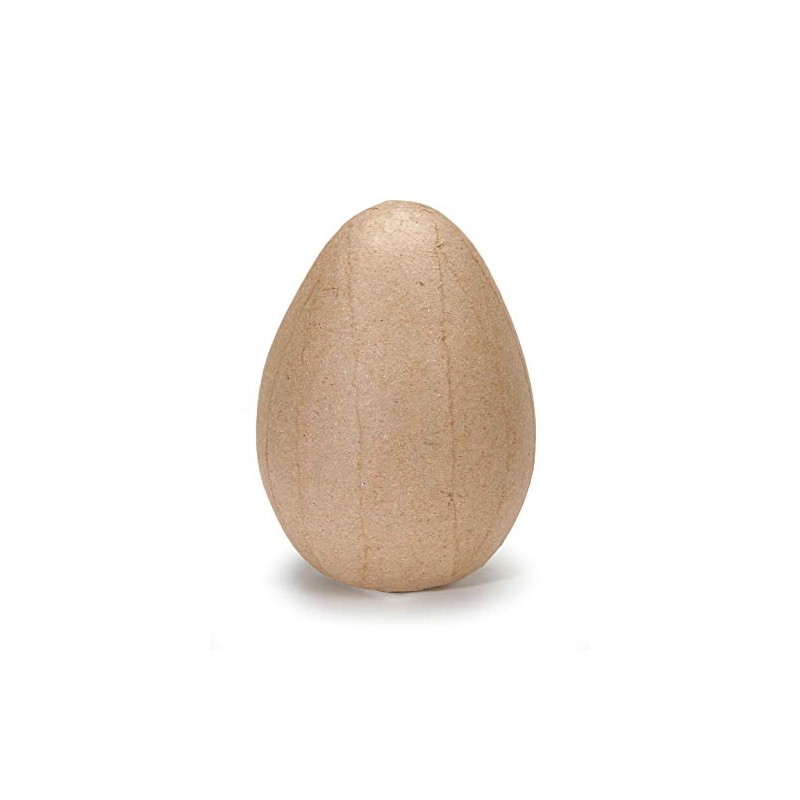 Darice Paper Mache Egg 4 x 2-1/2 inches (6-Pack) 2833-47
