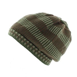 Milani Rasta-Inspired Patterened Woven Knit Beanie