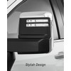 HUQUZN Top & Side Clip-On Front Door Mirror Housing Covers