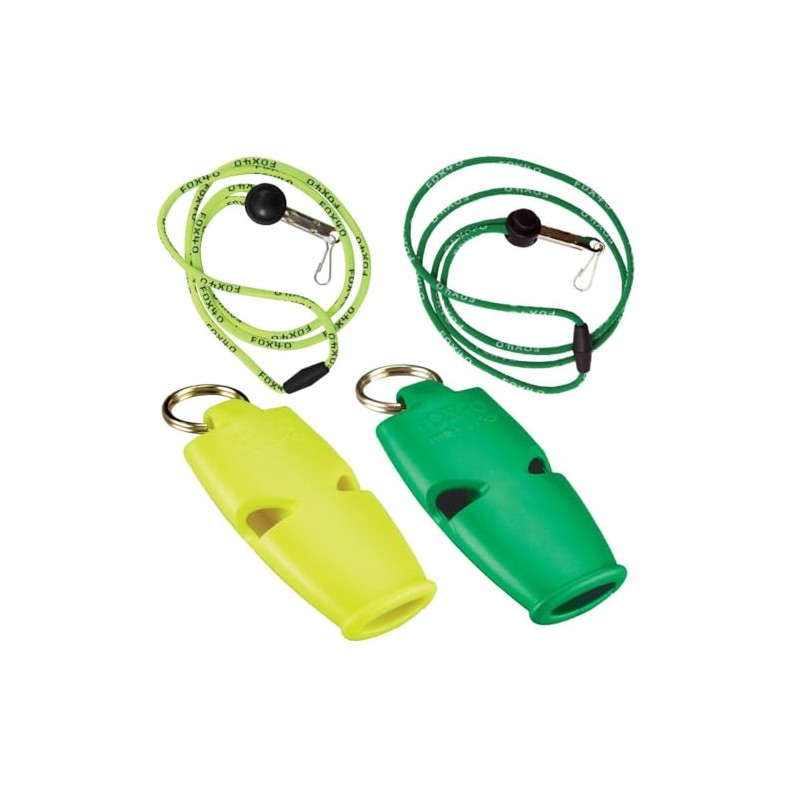 Fox 40 Micro 2 unidades, negro con cordones
