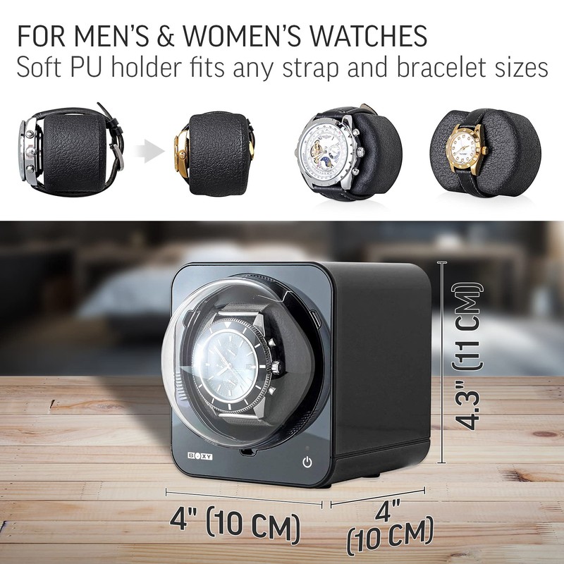 Abest Boxy Watch Winder for Automatic Watches with Vertical Rotor